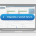 How to create a debit note