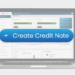 How to create a credit note