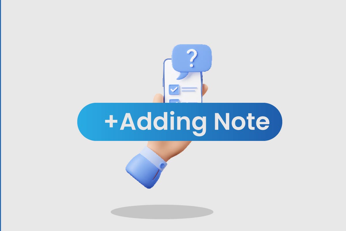 How to add a note for clients