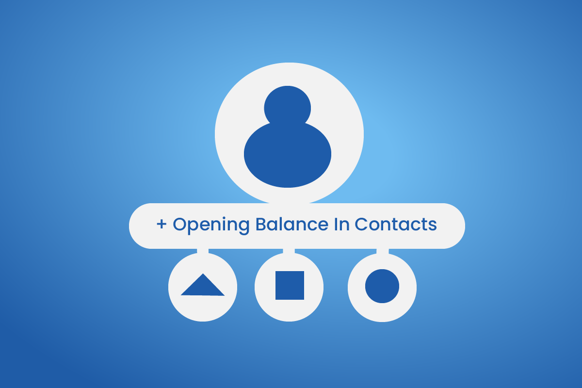 Adding Opening balance in contact?