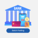 How to add a batch posting in bank