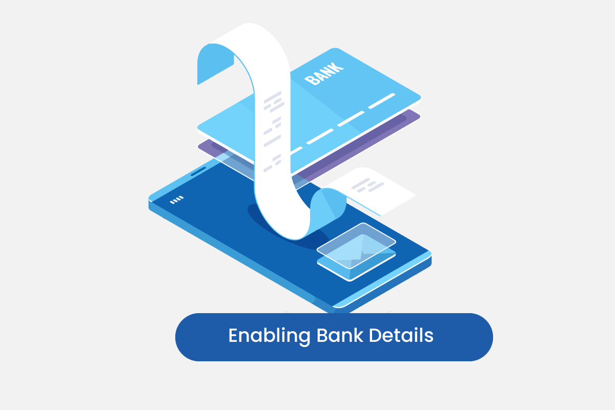 How to enable bank details to show on print
