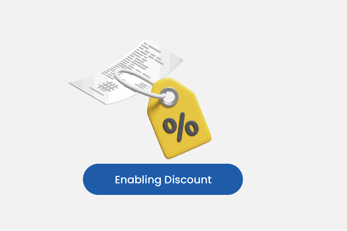 How to enable discounts